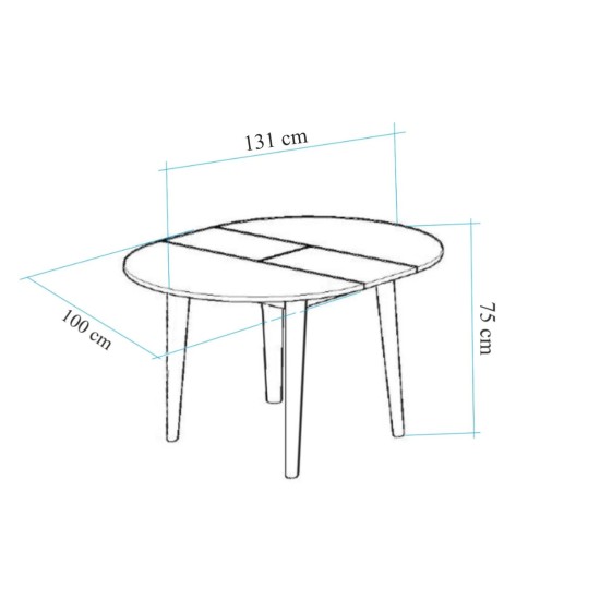 Extendable Dining Table Oliver - Oak, White Oak
White