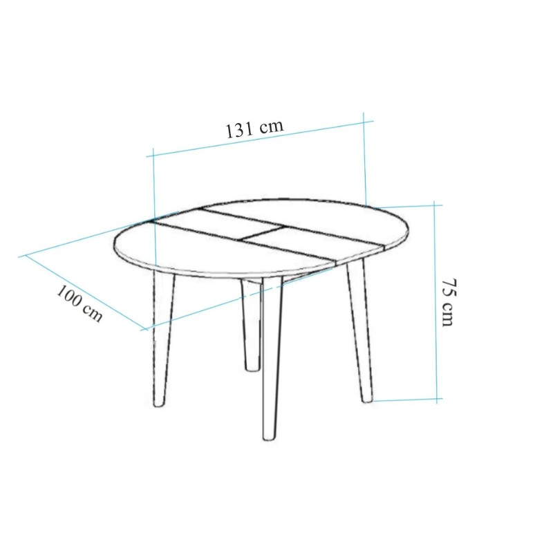 Extendable Dining Table Vina - Atlantic Pine Atlantic Pine