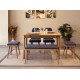 Extendable Dining Table & Chairs Set (6 Pieces) Vina Mini 03 1048 - Oak, Dark Blue Oak
Dark Blue Extendable Dining Table & Chairs Set (6 Pieces) Vina Mini 03 1048 - Oak, Dark Blue Oak
Dark Blue