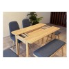 Extendable Dining Table & Chairs Set (6 Pieces) Vina Mini 03 1048 - Oak, Dark Blue Oak
Dark Blue