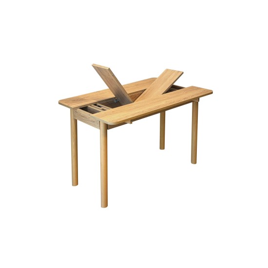 Extendable Dining Table & Chairs Set (6 Pieces) Vina Mini 03 1005 - Oak, Cream Oak
Cream Extendable Dining Table & Chairs Set (6 Pieces) Vina Mini 03 1005 - Oak, Cream Oak
Cream