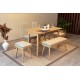 Extendable Dining Table & Chairs Set (6 Pieces) Vina Mini 03 1005 - Oak, Cream Oak
Cream Extendable Dining Table & Chairs Set (6 Pieces) Vina Mini 03 1005 - Oak, Cream Oak
Cream