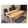 Extendable Dining Table & Chairs Set (6 Pieces) Vina Mini 03 1053 - Oak, Anthracite Oak
Anthracite