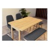 Extendable Dining Table & Chairs Set (6 Pieces) Vina Mini 03 1053 - Oak, Anthracite Oak
Anthracite