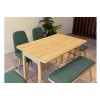 Extendable Dining Table & Chairs Set (6 Pieces) Vina Mini 03 1070 - Oak, Green Oak
Green
