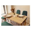 Extendable Dining Table & Chairs Set (6 Pieces) Vina Mini 03 1070 - Oak, Green Oak
Green