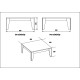 Coffee Table Lorenz Walnut
Black