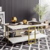 Coffee Table Polka - White Gold
White
