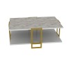 Coffee Table Polka - White Gold
White