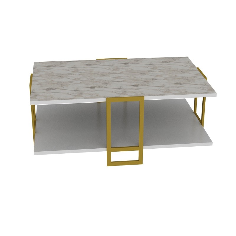 Coffee Table Polka - White Gold
White