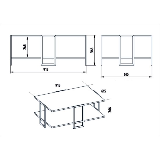 Coffee Table Polka - White Gold
White Coffee Table Polka - White Gold
White