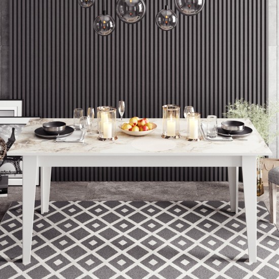 Dining Table Polka - White White Dining Table Polka - White White