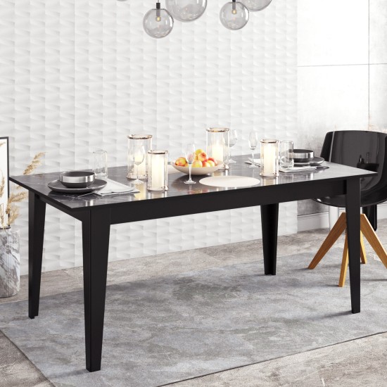 Dining Table Polka - Black Black Dining Table Polka - Black Black