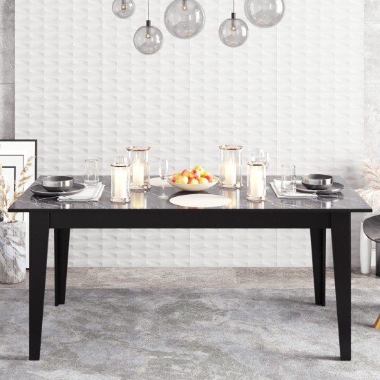 Dining Table Polka - Black Black Dining Table Polka - Black Black