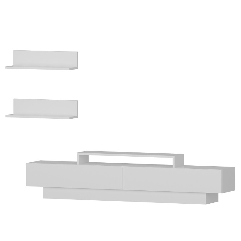 Έπιπλο Τηλεόρασης Lucca TV - Χρώμα Λευκό - 180x31x40εκ