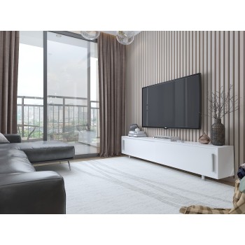 TV Stand Nehi - White, White White