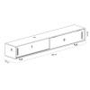TV Stand Nehi - White, White White