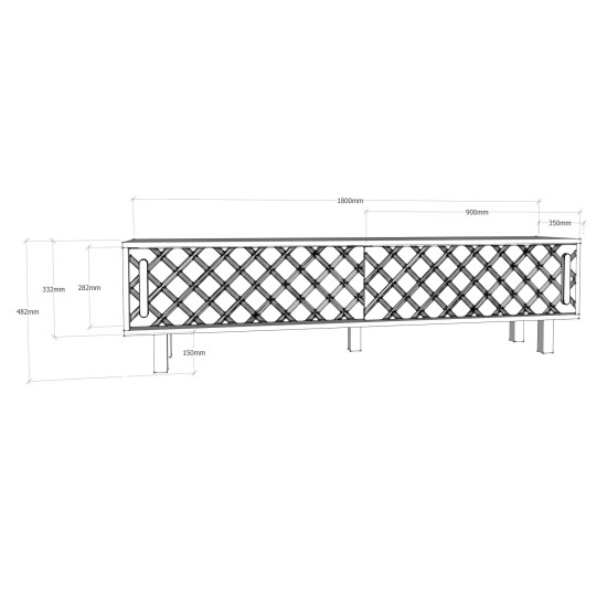 TV Stand Rob - Ud, White, Anthracite Oak
White
Anthracite