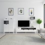 Σύνθεση Τηλεόρασης - Adel - Χρώμα White Anthracite - 180x35x54εκ