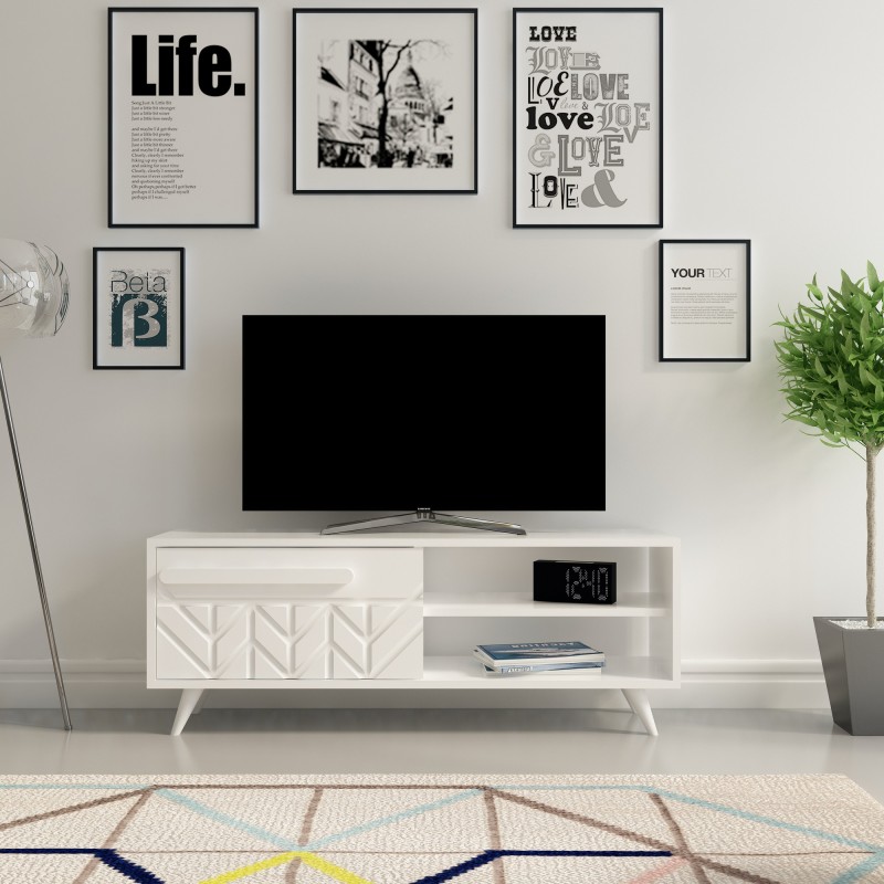 TV Stand Venedik White