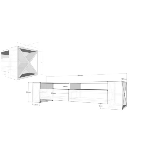 TV Stand Sosruko - Walnut Walnut TV Stand Sosruko - Walnut Walnut