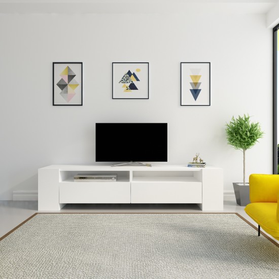 TV Stand Sosruko - White White TV Stand Sosruko - White White