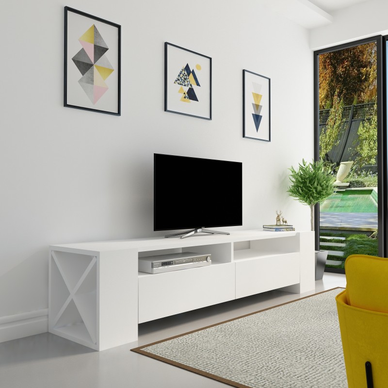 TV Stand Sosruko - White White