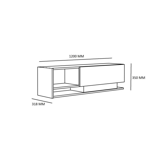 TV Stand Damla White