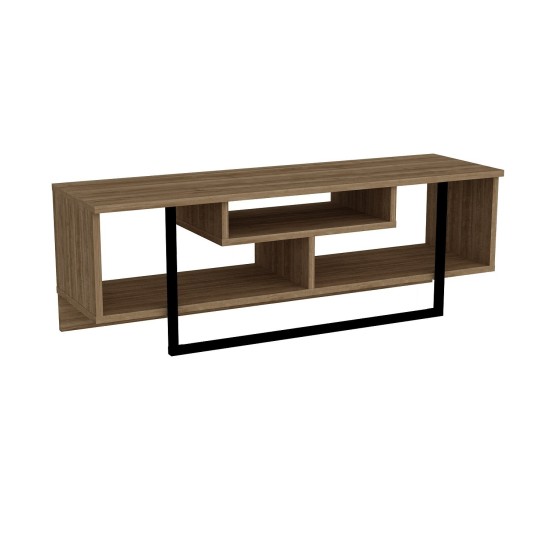 Έπιπλο Τηλεόρασης - Asal - Χρώμα Καρυδί -120x35x40εκ