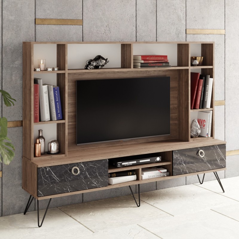 TV Unit Lorenz Walnut
Black
