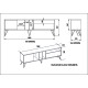 TV Stand Mistico (180) - Walnut, White Walnut
Black
White TV Stand Mistico (180) - Walnut, White Walnut
Black
White