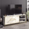 TV Stand Polka - White Gold
White