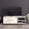 TV Stand Polka - White Gold
White