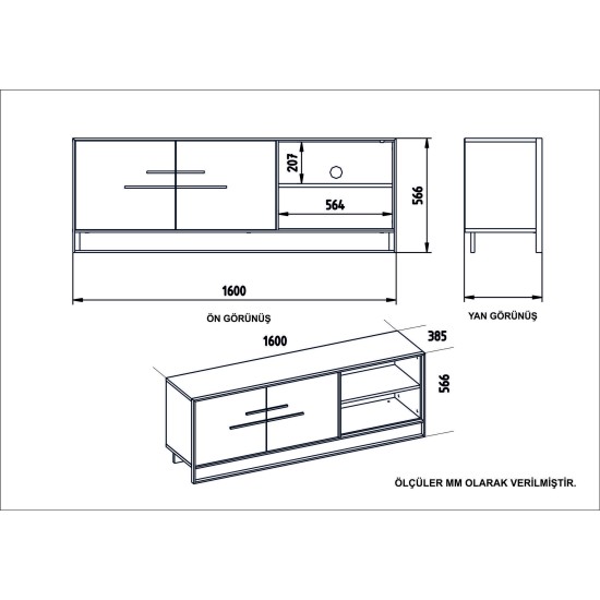 TV Stand Polka - White Gold
White TV Stand Polka - White Gold
White