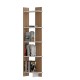 Βιβλιοθήκη - Als - Χρώμα Teak & Λευκό - 45x22x170εκ