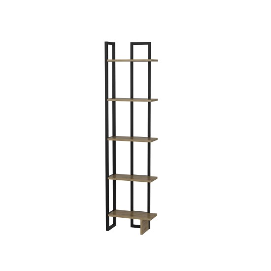 Βιβλιοθήκη Alice - Χρώμα Μαύρο & Αντικέ Δρυς - 45x22x180εκ Βιβλιοθήκη Alice - Χρώμα Μαύρο & Αντικέ Δρυς - 45x22x180εκ