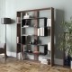 Βιβλιοθήκη - Esteban - Χρώμα Μαύρο & Καρυδί -120x22x156εκ Βιβλιοθήκη - Esteban - Χρώμα Μαύρο & Καρυδί -120x22x156εκ