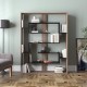Βιβλιοθήκη - Esteban - Χρώμα Μαύρο & Καρυδί -120x22x156εκ Βιβλιοθήκη - Esteban - Χρώμα Μαύρο & Καρυδί -120x22x156εκ