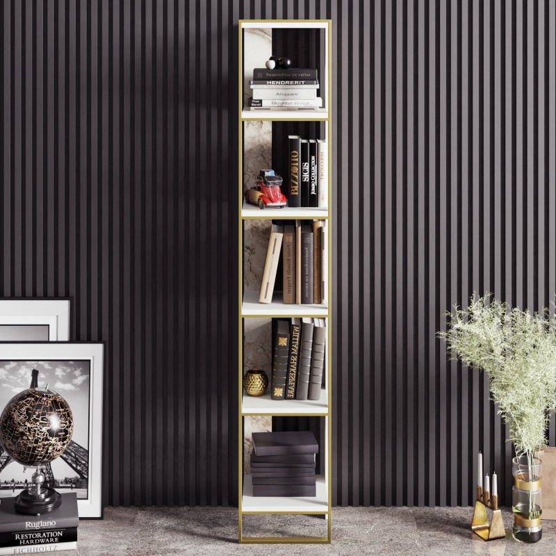 Bookshelf Polka - White Gold
White