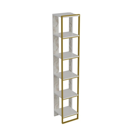 Bookshelf Polka - White Gold
White Bookshelf Polka - White Gold
White