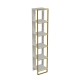 Bookshelf Polka - White Gold
White Bookshelf Polka - White Gold
White