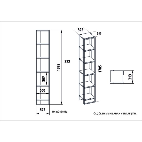 Bookshelf Polka - White Gold
White Bookshelf Polka - White Gold
White