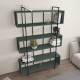 Βιβλιοθήκη - Bruti - Χρώμα Μαύρο & Πράσινο - 120x30x180εκ Βιβλιοθήκη - Bruti - Χρώμα Μαύρο & Πράσινο - 120x30x180εκ