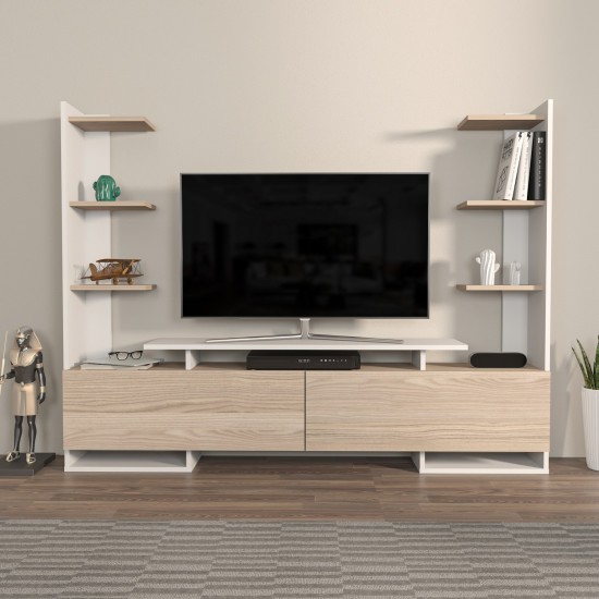 TV Stand Ava - White, Oak White
Oak TV Stand Ava - White, Oak White
Oak