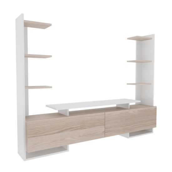 TV Stand Ava - White, Oak White
Oak TV Stand Ava - White, Oak White
Oak