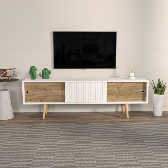 TV Stand Ecrin - White, Walnut White
Walnut TV Stand Ecrin - White, Walnut White
Walnut