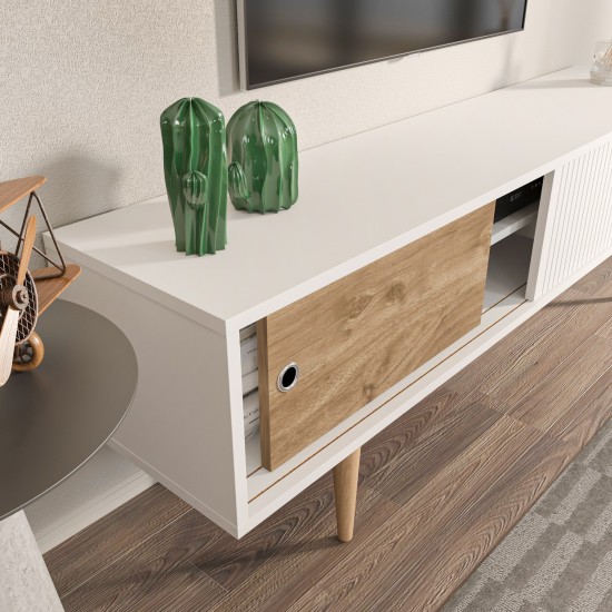 TV Stand Ecrin - White, Walnut White
Walnut TV Stand Ecrin - White, Walnut White
Walnut