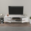 TV Stand Eslem - White, Walnut White
Walnut