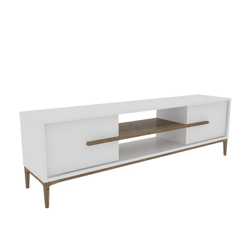 TV Stand Eslem - White, Walnut White
Walnut
