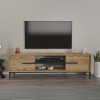 TV Stand Eslem - Oak, Black Oak
Black